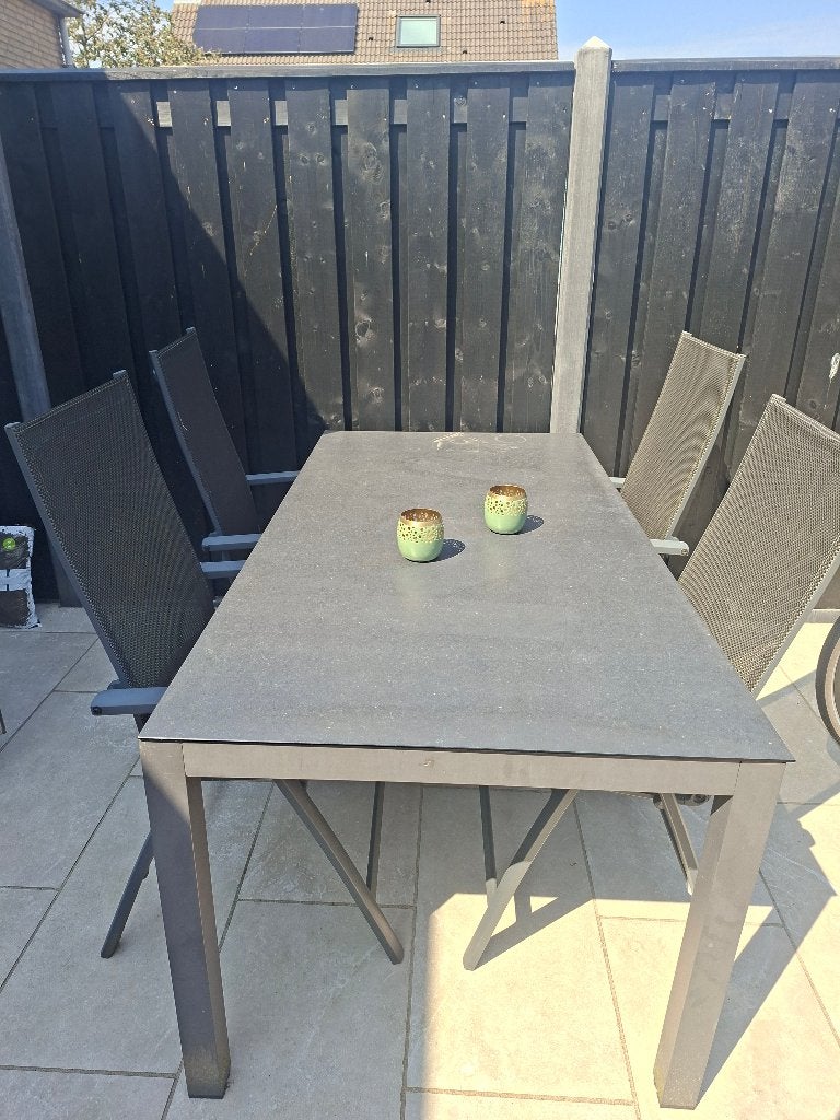 Tuintafel, Ophalen, Gebruikt, 50 tot 100 cm, Glas