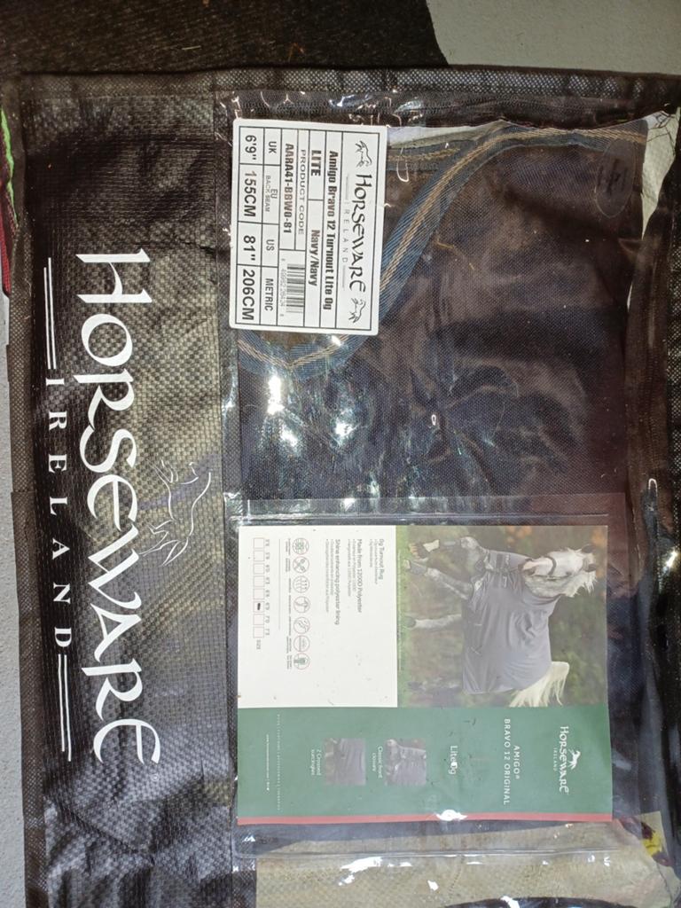 Horseware 0 grams regendeken 206 cm, Dieren en Toebehoren, Paarden en Pony's | Dekens en Dekjes, Verzenden, Zo goed als nieuw