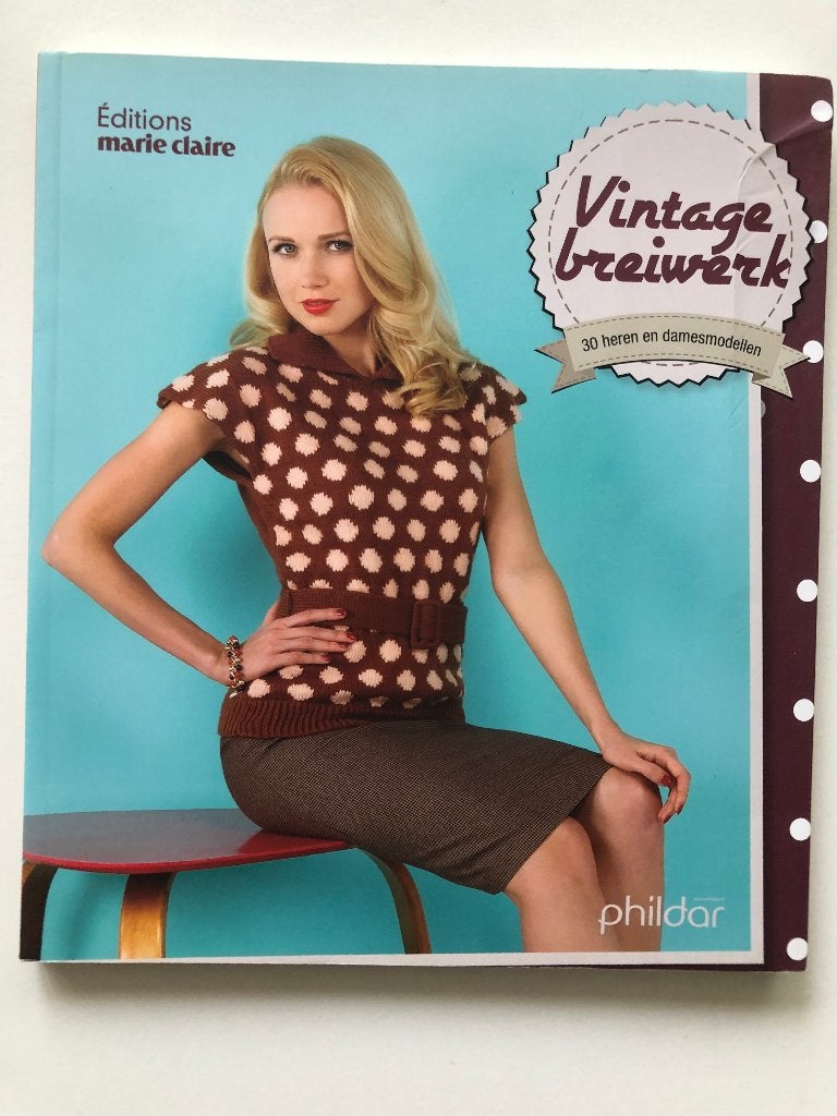 Vintage breiwerk, Breien en Haken, Verzenden, Marie Claire - Phildar, Zo goed als nieuw