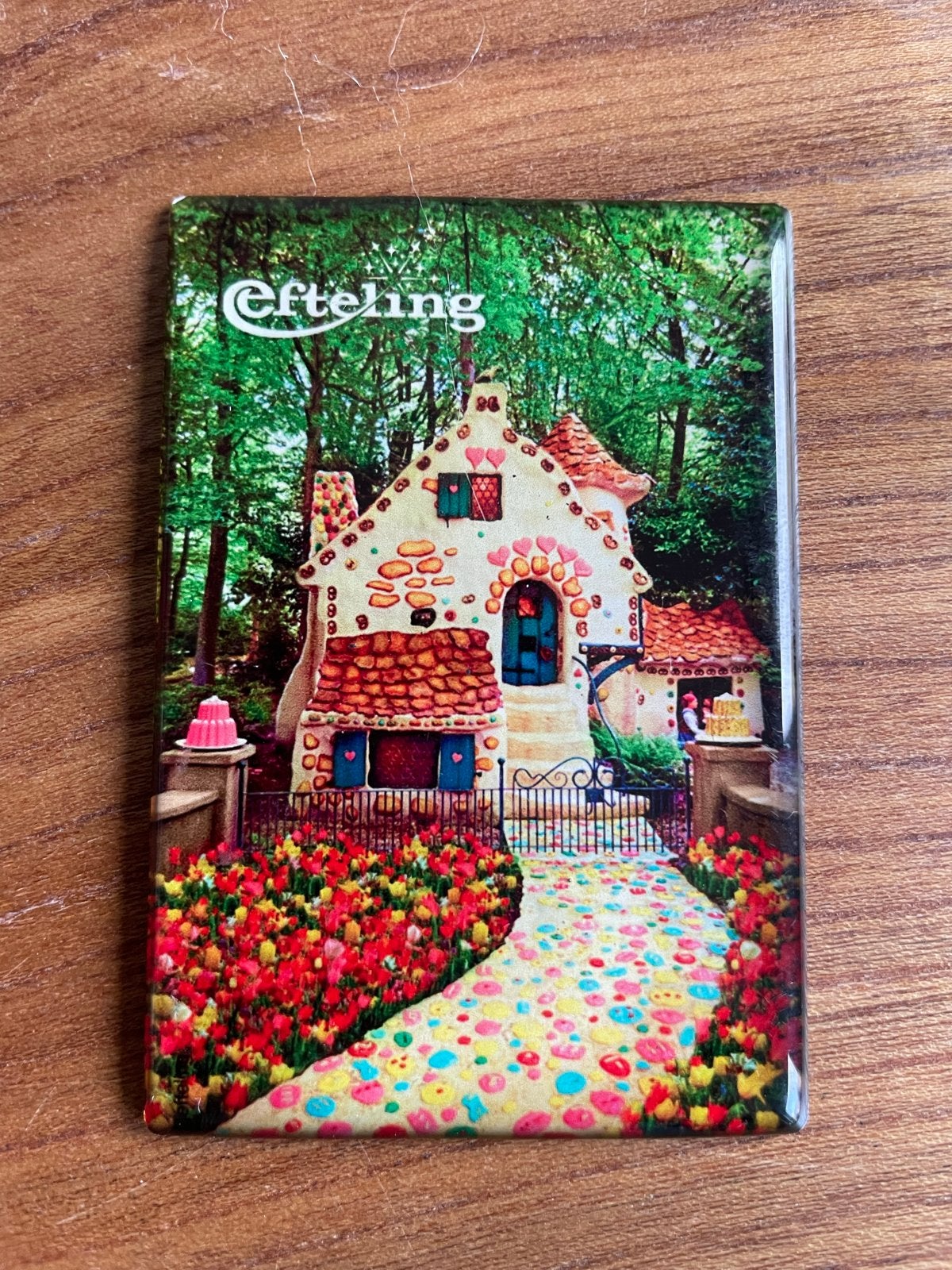 Efteling Hans en Grietje Huisje Magneet, Ophalen of Verzenden, Gebruikt, Overige typen