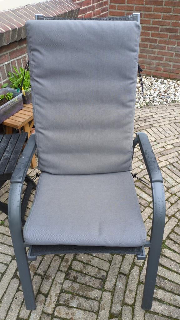 Tuinstoelkussens 4 stuks, Tuin en Terras, Tuinstoelen, Ophalen, Gebruikt