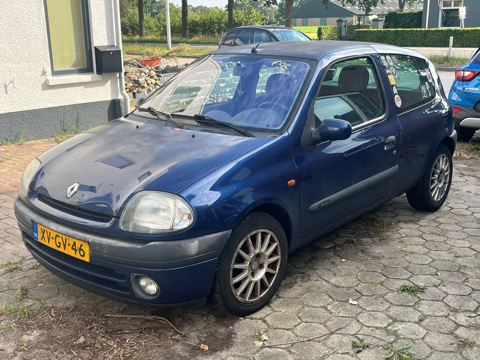 Renault Clio 1.6 rxe 115pk 1999 Blauw, Ophalen of Verzenden, Gebruikt, Renault