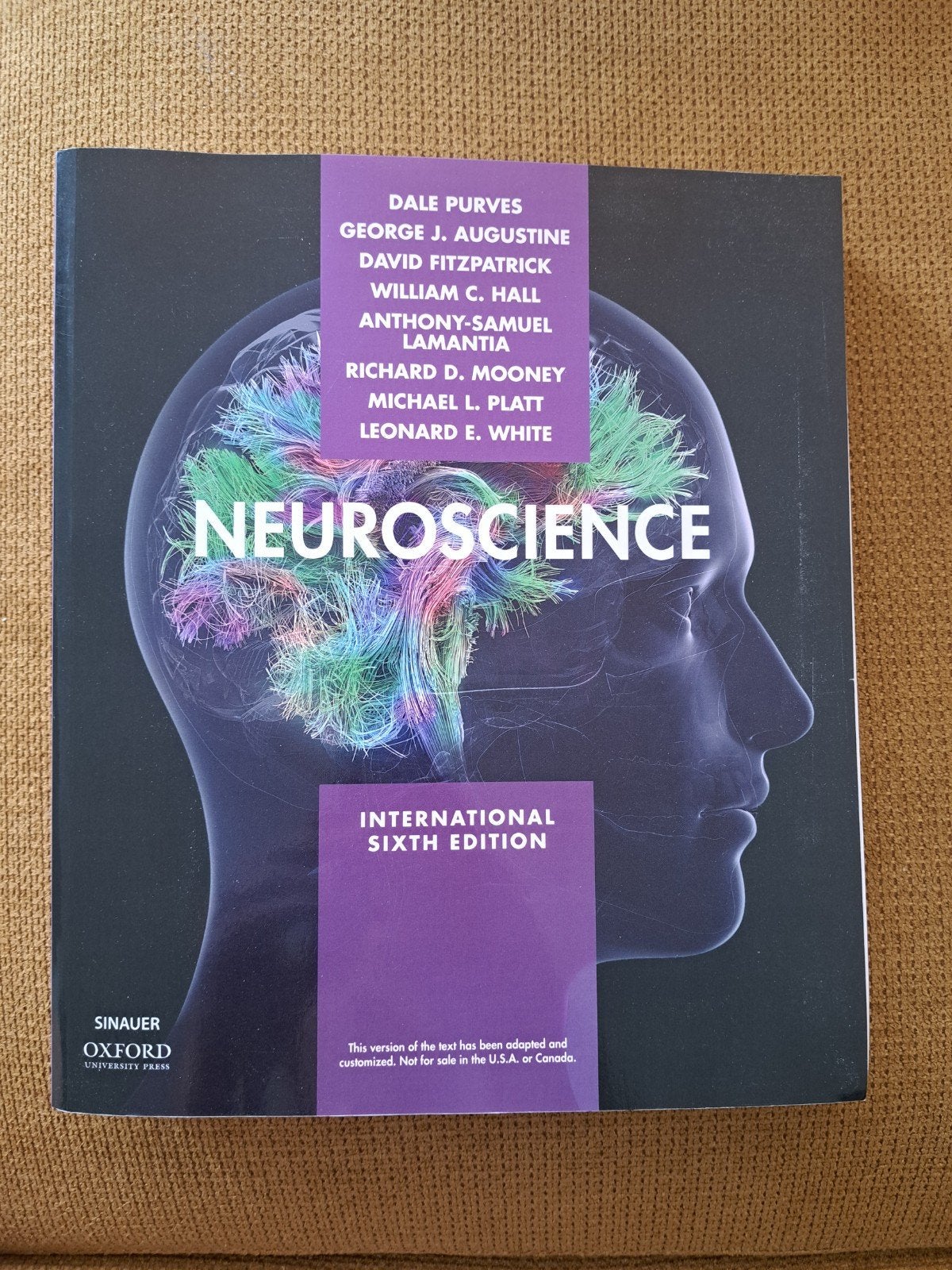 Neuroscience 6e ISE, Ophalen of Verzenden, Zo goed als nieuw, Natuurwetenschap