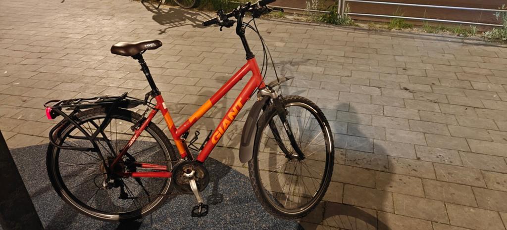 Giant x road hybride damesfiets maat M, Ophalen, Gebruikt, Meer dan 20 versnellingen, Giant