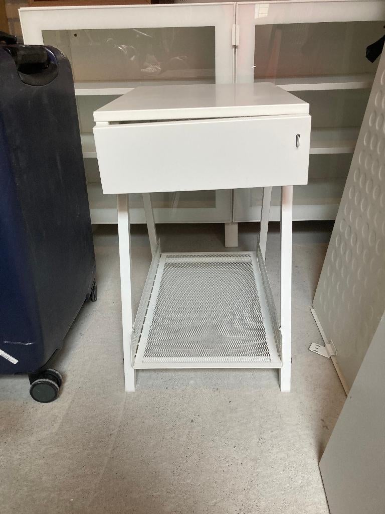 IKEA TROTTEN Ladekast – Wit – 34 x 56 cm, Ophalen, Minder dan 50 cm, Gebruikt, 1 of 2 laden