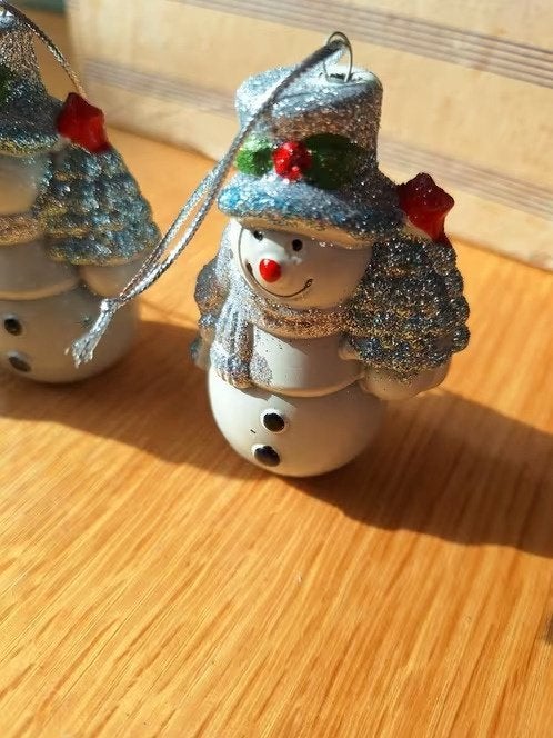 Set van 3 sneeuwpoppen h, Diversen, Onbekend, Ophalen of Verzenden, Zo goed als nieuw, Losse verkoop