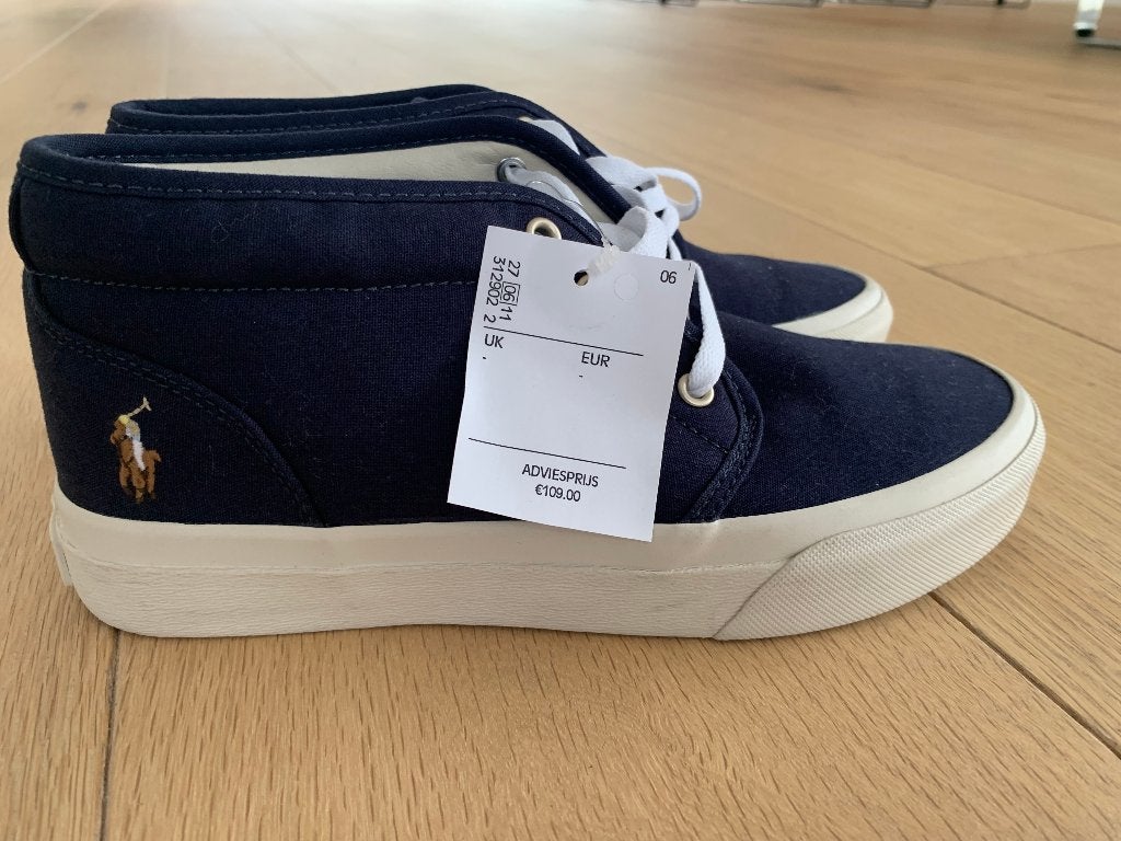 Nieuw Polo Ralph Lauren Navy Sneakers Maat 39, Blauw, Nieuw, Ophalen of Verzenden, Sneakers of Gympen