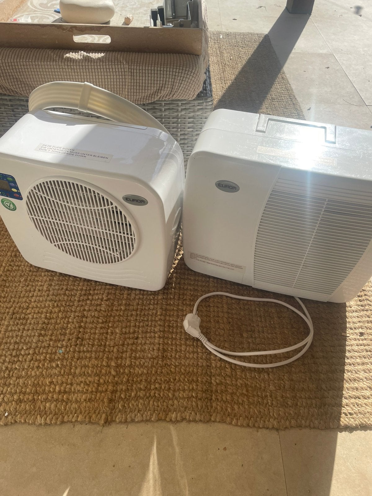 Mobiele airco Eurom ac2401 split airco caravan camper, Ophalen of Verzenden, Zo goed als nieuw