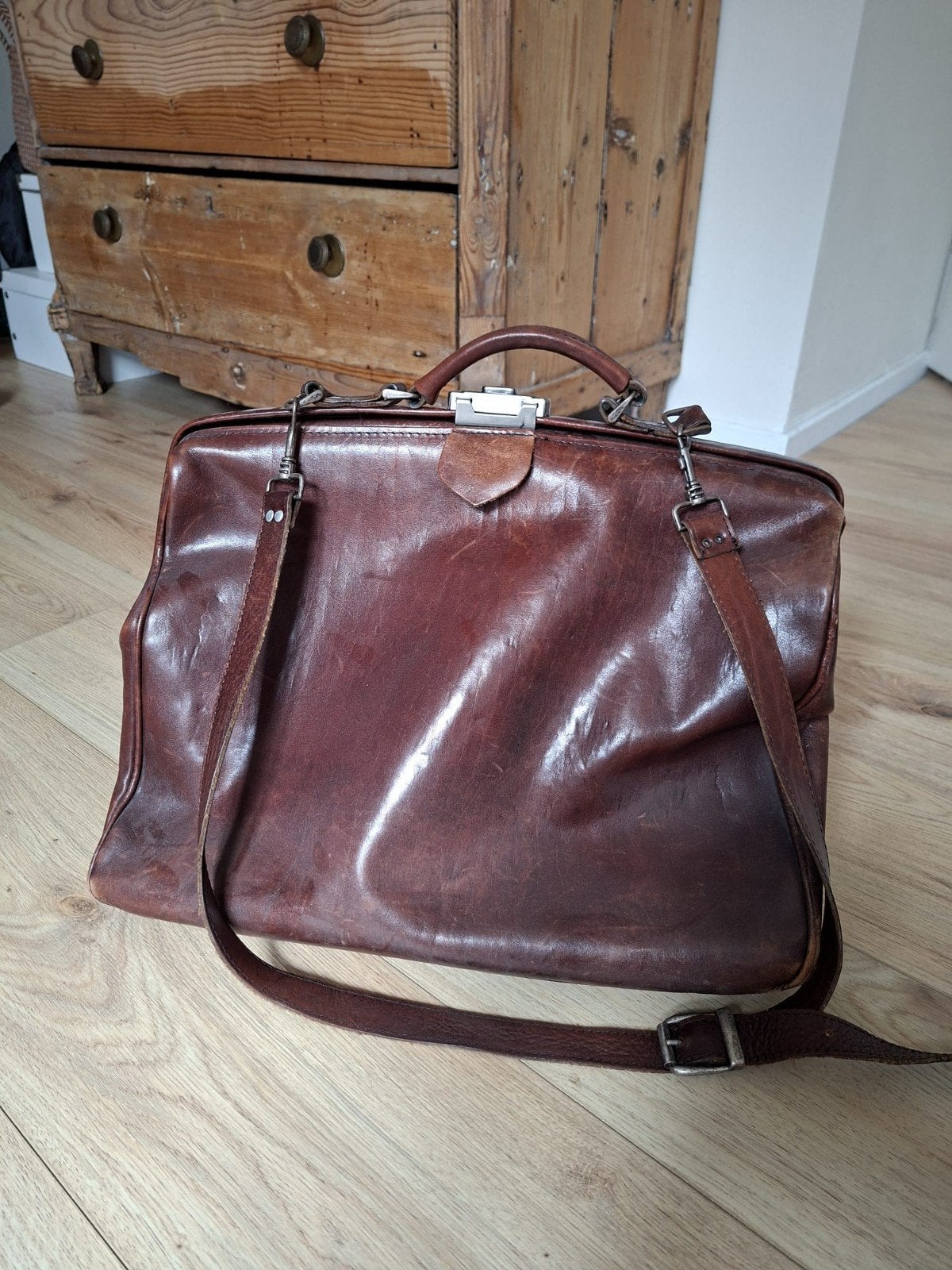 Vintage dokterstas, Ophalen of Verzenden, 30 cm of meer