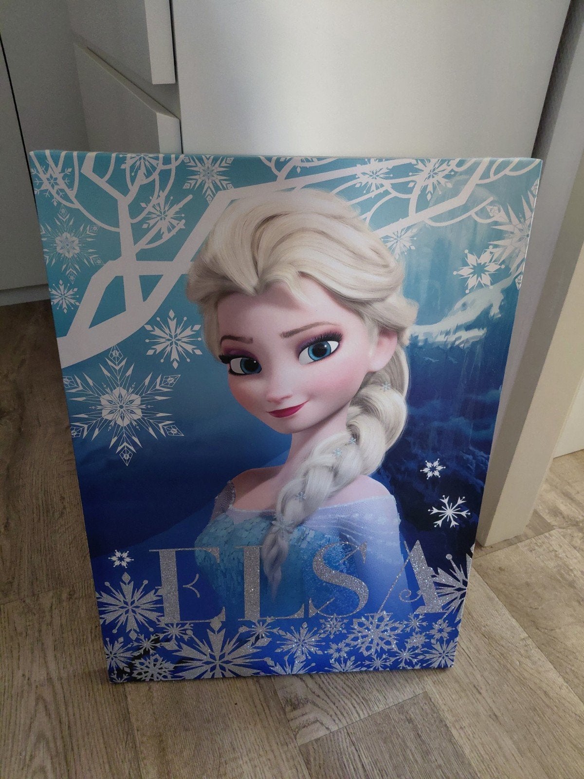 Canvas Frozen, Kinderen en Baby's, Kinderkamer | Inrichting en Decoratie, Ophalen, Zo goed als nieuw, Wanddecoratie