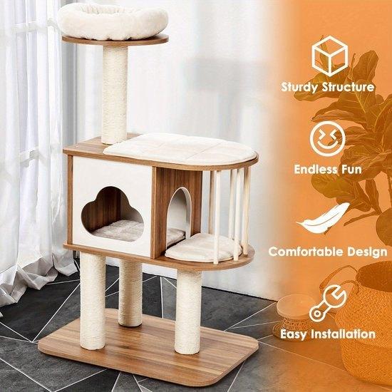 Houten Krabpaal – Kattenboom – Kattenhol – Klimmeubel, Corvance B.V., Verzenden, Nieuw, Corvancebol@gmail.com