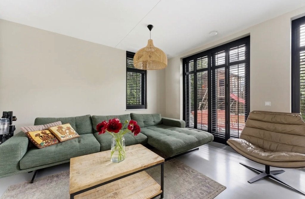 2,5 zitsbank + divan (kleur groen), Huis en Inrichting, Ophalen, Gebruikt, 75 tot 100 cm, Stof