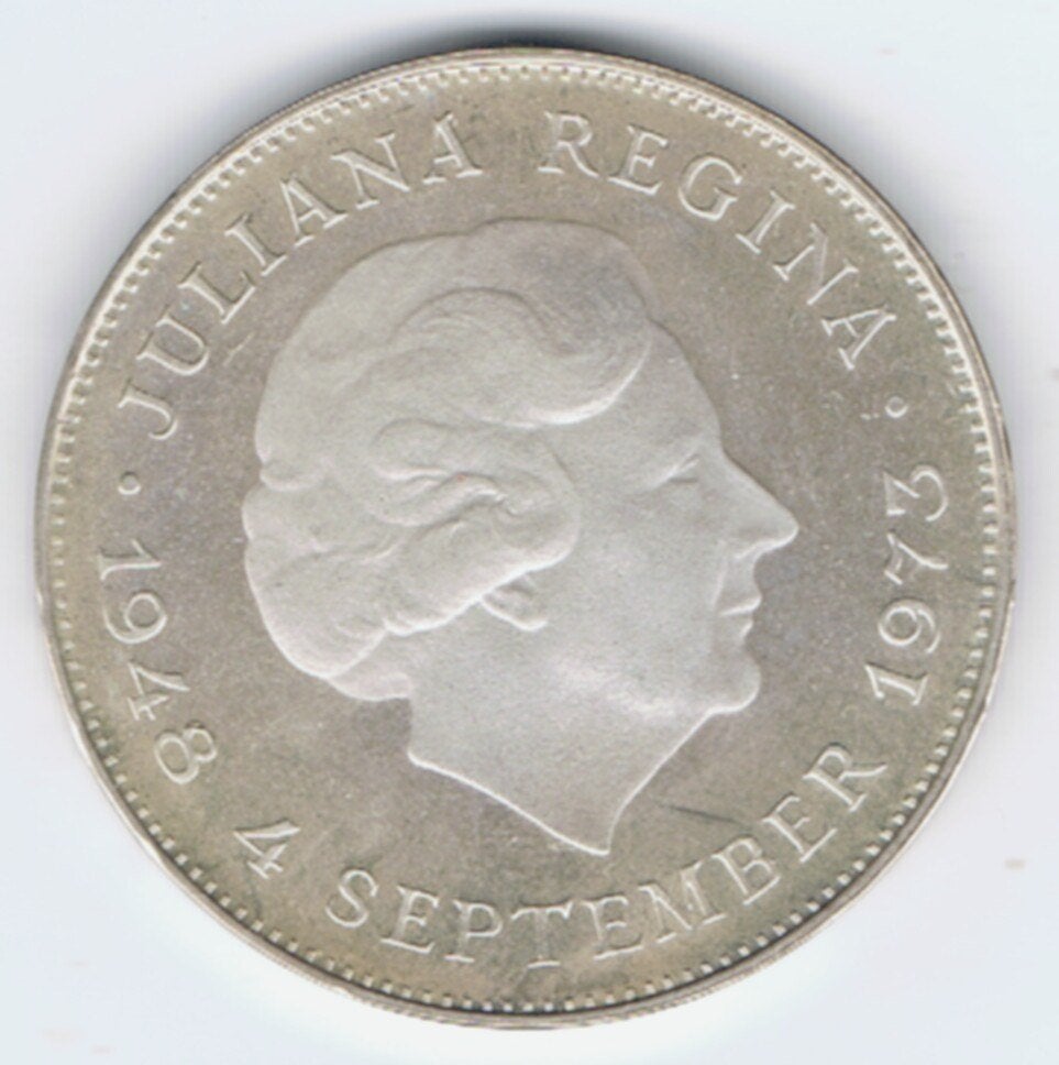 23-1277 Nederland 10 gulden 1973, Postzegels en Munten, Munten | Nederland, Koningin Juliana, Zilver, Ophalen of Verzenden, Losse munt