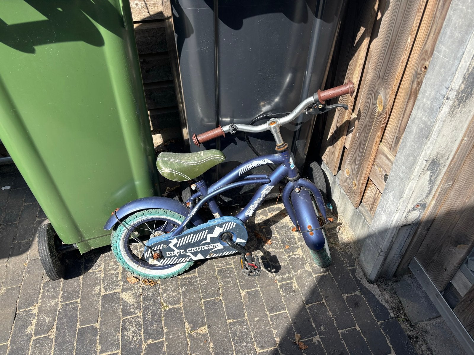 Gratis kinderfiets - Blue Cruiser, Fietsen en Brommers, Fietsen | Kinderfietsjes, Ophalen, Gebruikt, Terugtraprem, Minder dan 16 inch