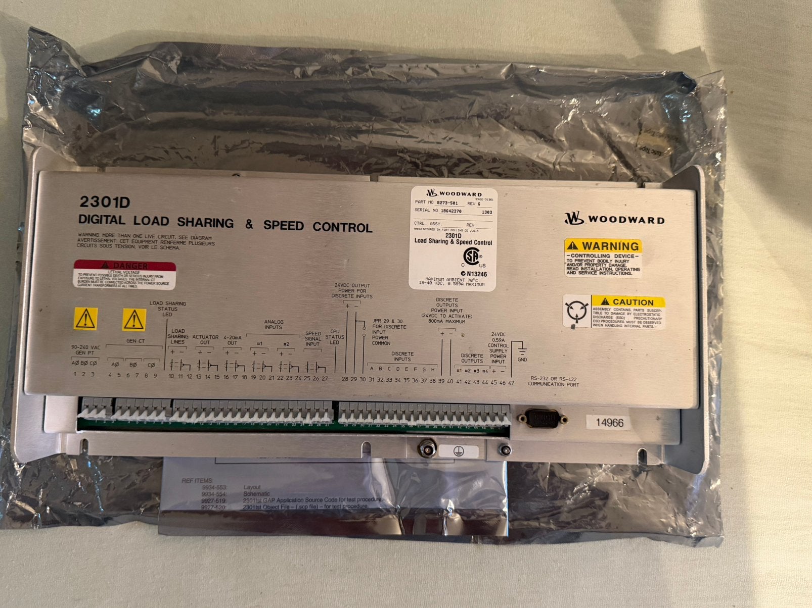 Woodward 2301D Digital Load Sharing & Speed Control – (NOS), Nieuw, Ophalen of Verzenden, Nb, USA