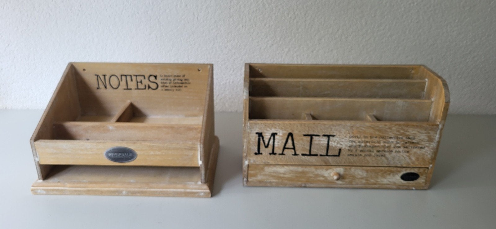 Riverdale houten bureau-organizers (mail & notes), Ophalen of Verzenden