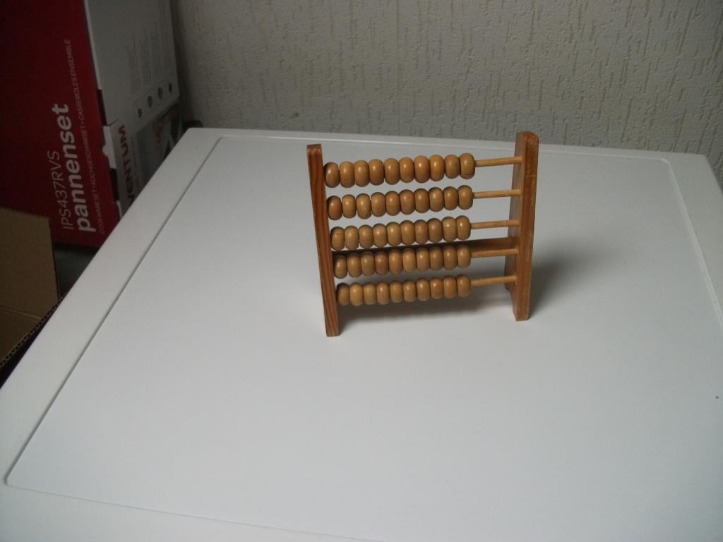 Telraampje blank, Ophalen of Verzenden, Gebruikt