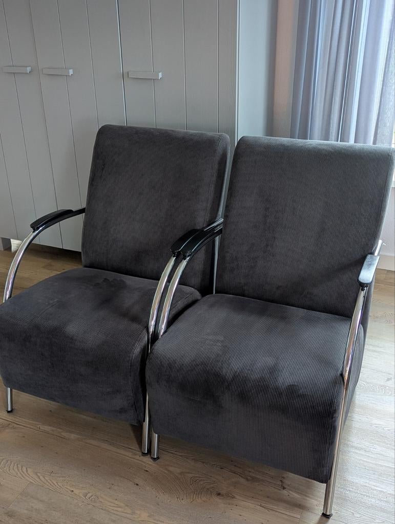 Woood stoelen /fauteuil, Ophalen of Verzenden, Zo goed als nieuw, Minder dan 75 cm, 50 tot 75 cm