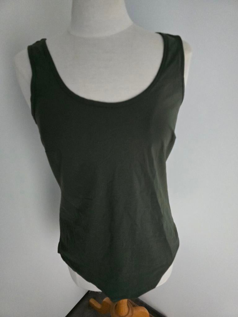 Studio Anneloes khaki top S, Ophalen of Verzenden, Zo goed als nieuw, Groen, Zonder mouw