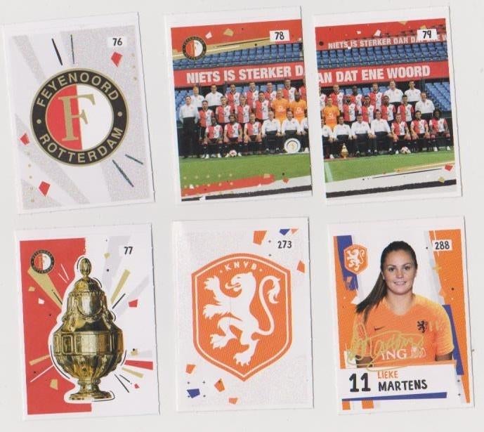 AH voetbalstickers Eredivisie 2018-2019 + Oranje Leeuwinnen, Verzenden, Zo goed als nieuw, Overige binnenlandse clubs, Poster, Plaatje of Sticker