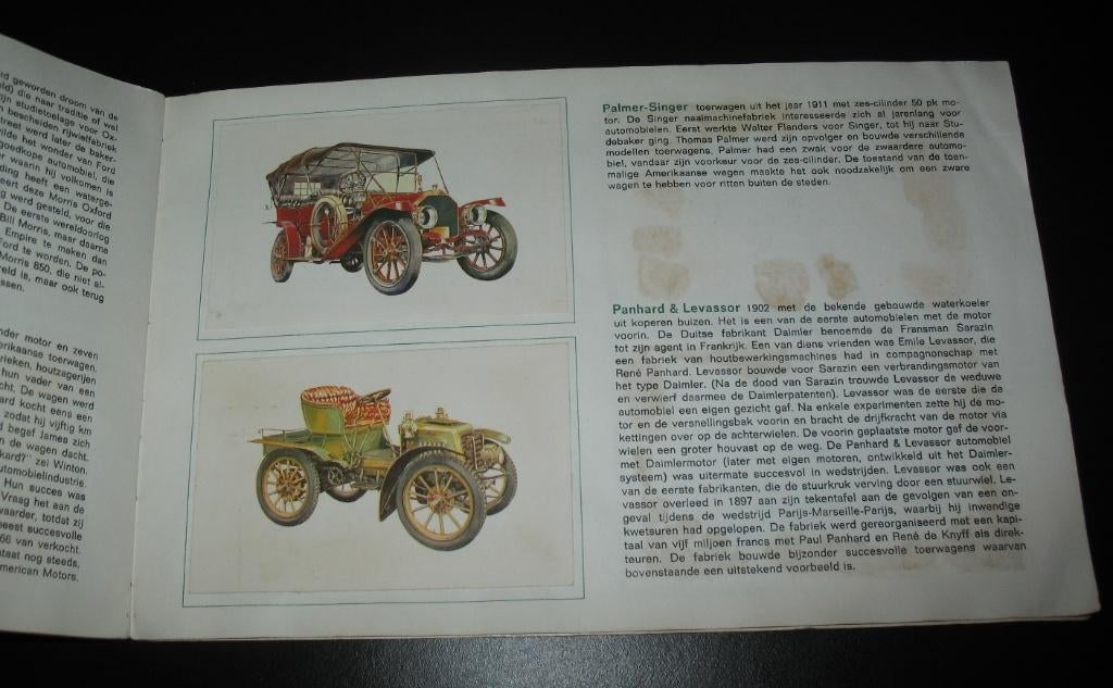 Plaatjesalbum Automobielen van vroeger Hans C Ebeling, Verzenden, Gelezen, Plaatjesalbum
