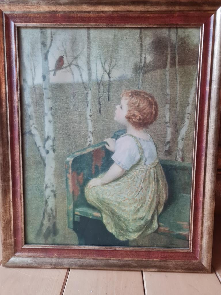 Antieke lithografische druk van SIMON GLUCKLICH, Ophalen of Verzenden
