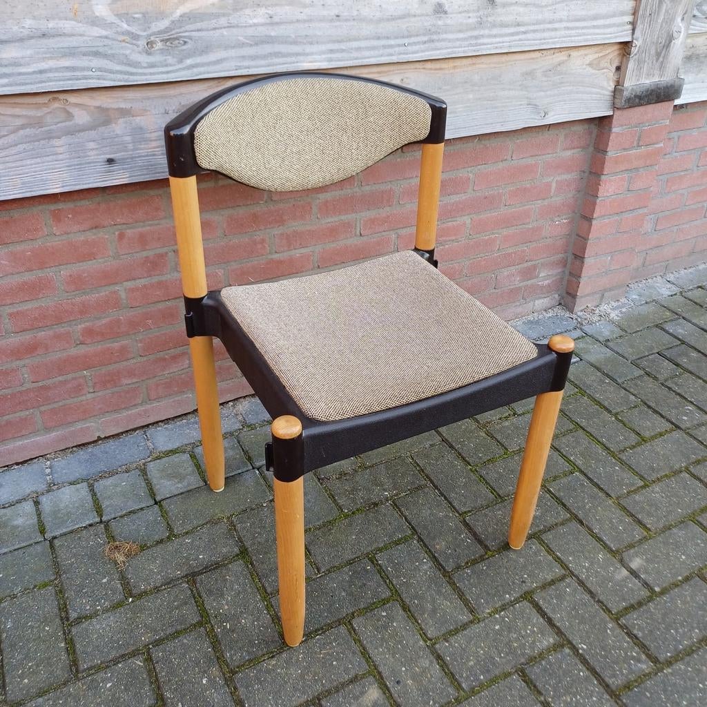 1 x vintage design stoel bureau stoel, Huis en Inrichting, Stoelen, Gebruikt, Vijf, Zes of meer stoelen, Bruin, Ophalen