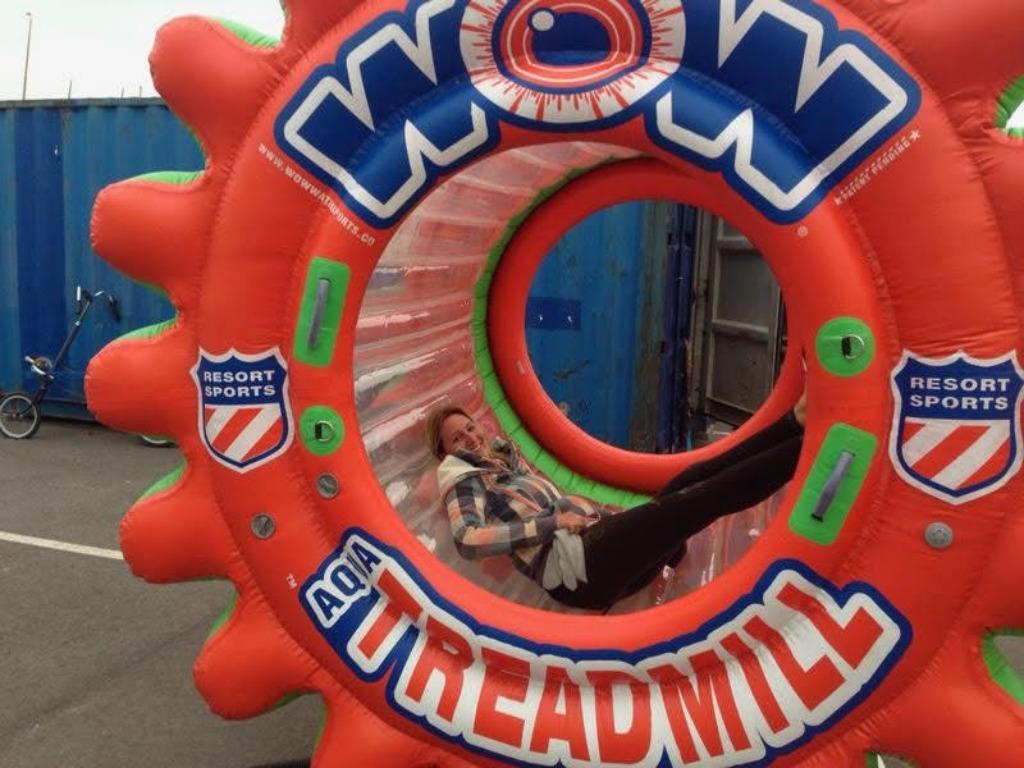 WOW Treadmill! Prachtige waterfuntube, Ophalen, Gebruikt, Funband of Funtube, Met zwemvest(en)