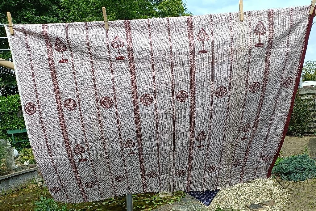Origineel VLISCO stof Veritable Java Hollandais 115x89 (VS13, Overige kleuren, Nieuw, Ophalen of Verzenden, 30 tot 120 cm