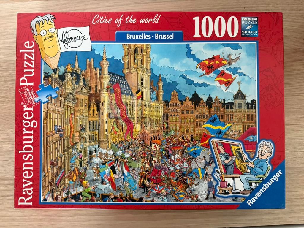 Ravensburger puzzel 1000 stukjes Brussel, Ophalen of Verzenden, 500 t/m 1500 stukjes, Zo goed als nieuw, Legpuzzel