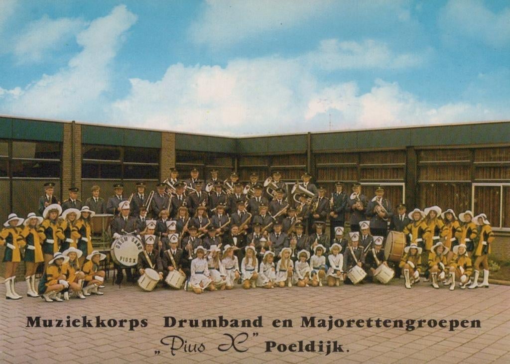 POELDIJK - 1978 - Muziekkorps -drumband en majorettengroepen, Verzamelen, Verzenden, 1960 tot 1980, Ongelopen, Zuid-Holland
