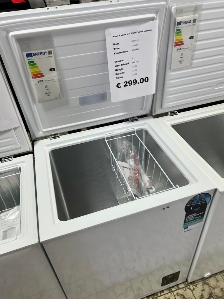 Vrieskist 142 liter h85b63d56 nieuw