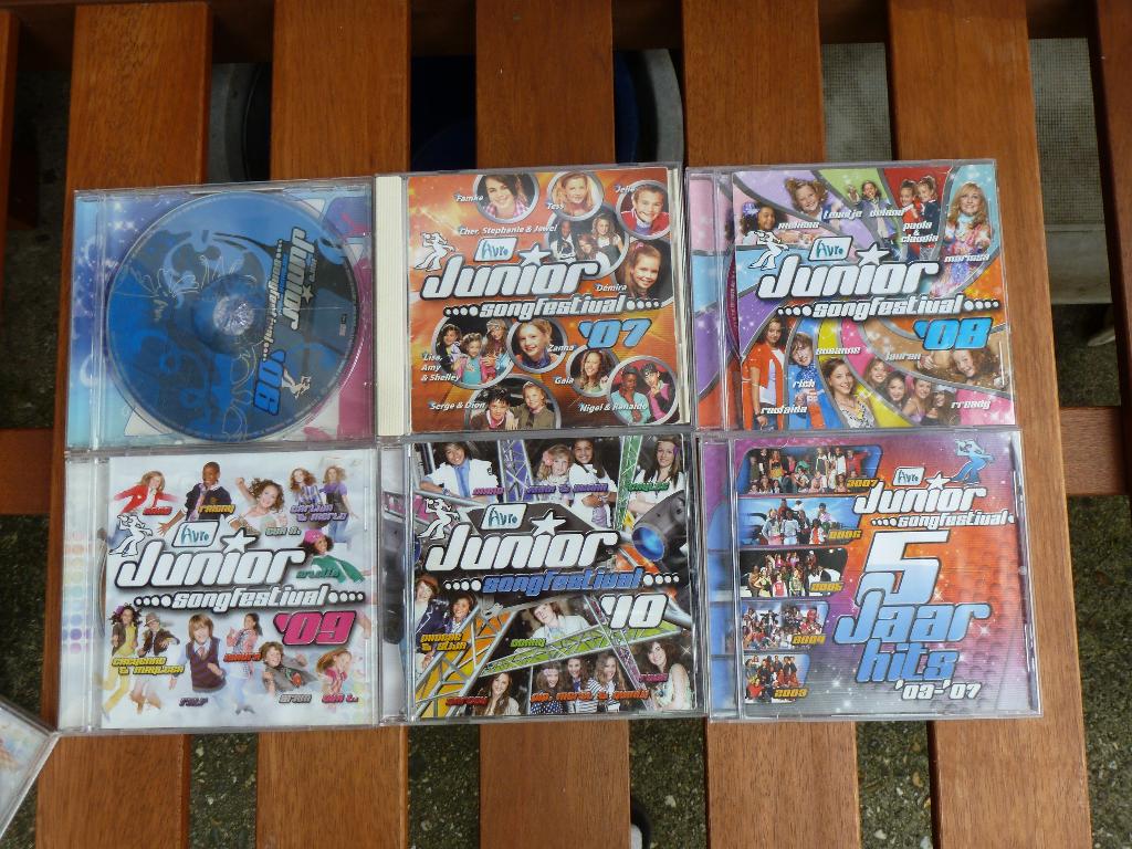 6 x Junior Songfestival cd, Ophalen of Verzenden, Gebruikt