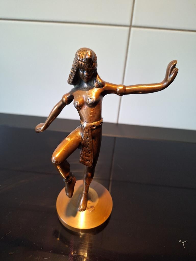 Art Deco  Beeldje van Egyptische Danseres, Ophalen of Verzenden