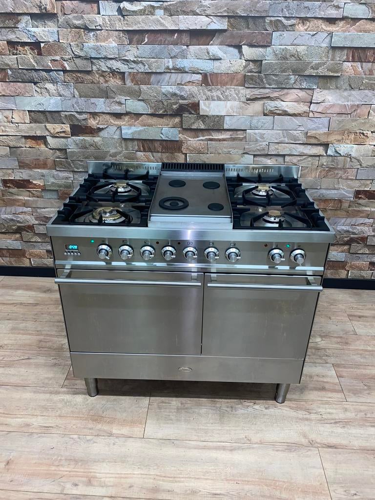 Luxe Boretti 5 pits Quadra-Line met Frytop en 2 ovens 100 cm, Gebruikt, 60 cm of meer, Ophalen of Verzenden, Energieklasse A of zuiniger