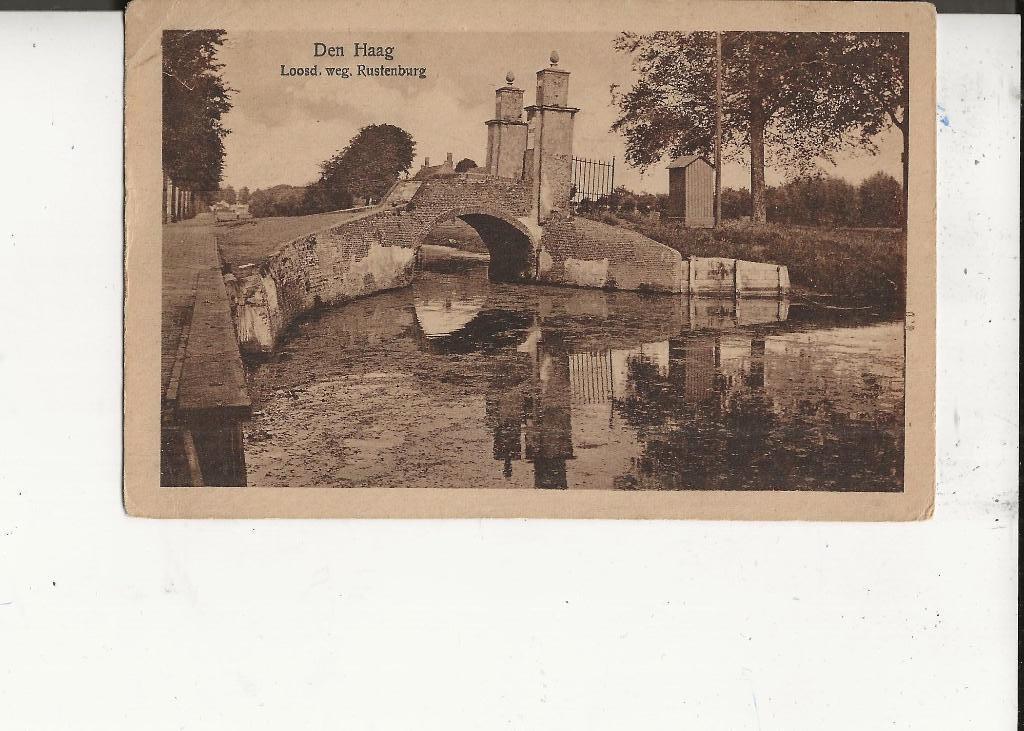 Loosduinen Loosduinsche weg Rustenburg, Verzamelen, Ophalen of Verzenden, Voor 1920, Ongelopen, Zuid-Holland