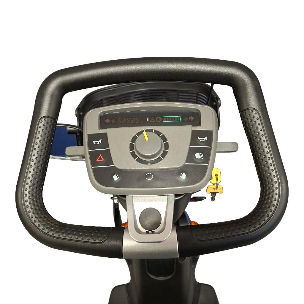 3-wiel Scootmobiel Sterling Trophy 6 blauw - 16834557, Ophalen, Gebruikt, 36 t/m 45 km, Sterling