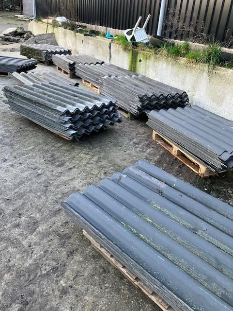 Gratis golfplaten asbestvrij 153x110, Overige materialen, Gebruikt, Ophalen of Verzenden, 15 m² of meer