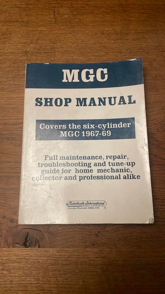 MGC shop manual 1967-69, Motoren, Handleidingen en Instructieboekjes, Ophalen of Verzenden, Overige merken