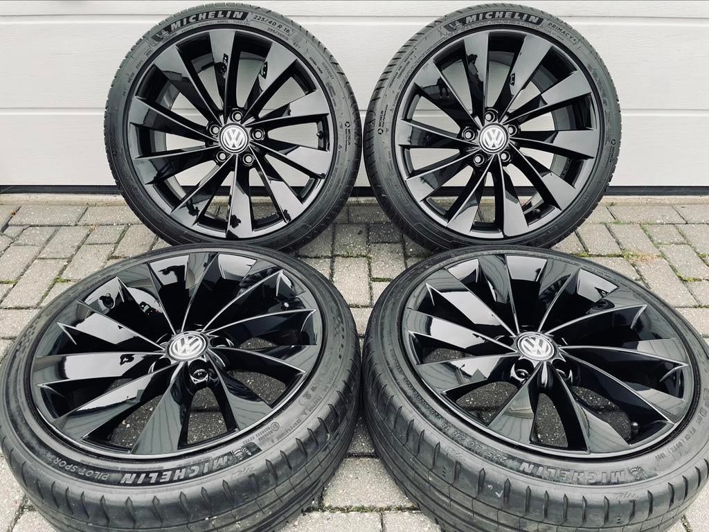 18 Inch Originele VW Interlagos Velgen 225/40/18 5x112 !!!, 18 inch, Banden en Velgen, Ophalen of Verzenden, Zomerbanden