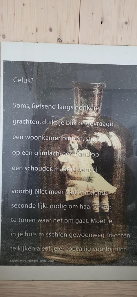Poster van Plint in wissellijst, Ophalen, Zo goed als nieuw, Foto of Poster, 75 cm of meer