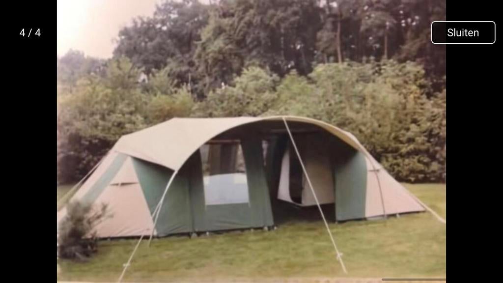 Bax Falco steenarend 6 8-persoonstent met luifel, Caravans en Kamperen, Tenten, Ophalen, Gebruikt, Meer dan 6