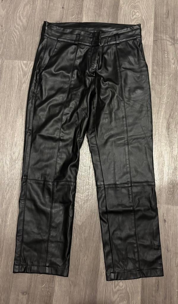 Zwarte leerlook broek van Studio Anneloes, Zwart, Ophalen of Verzenden, Zo goed als nieuw, Maat 36 (S)