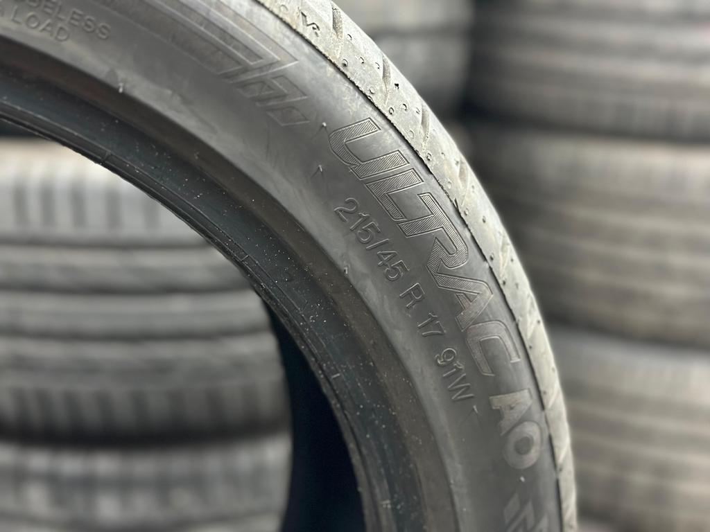 4x 215-45-17 Vredestein ultrac 7mm zomerbanden €300 all incl, Ophalen, 17 inch, Zomerbanden, Band(en)