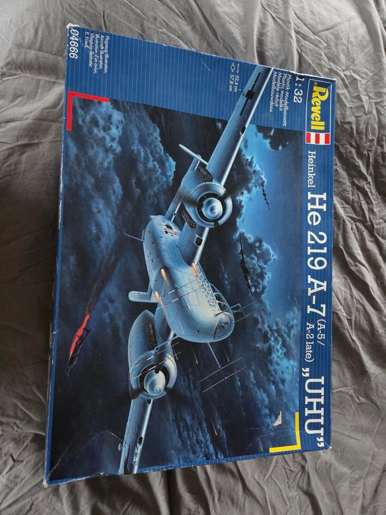 Revell Heinkel He 219 A-7 1:32 Modelbouwdoos, Overige typen, Nieuw, Ophalen of Verzenden, 1:32 tot 1:50