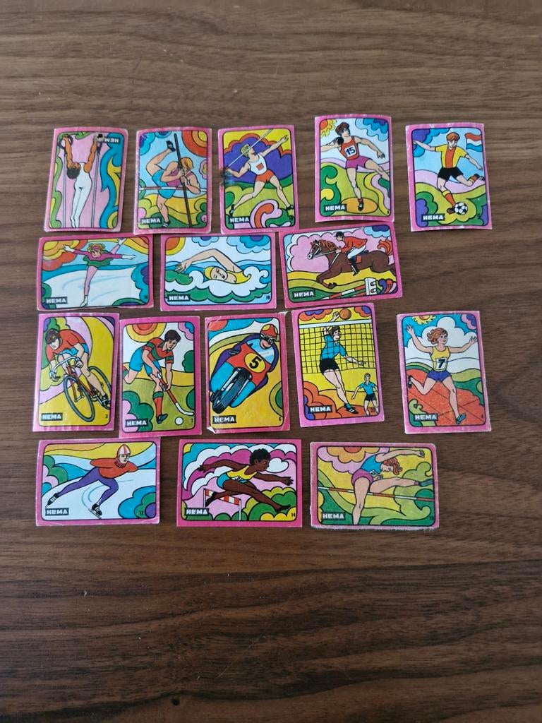 Hema Sportplaatjes Verzameling 28 stuks, Ophalen of Verzenden