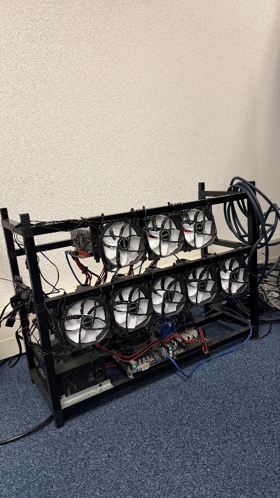 High-End Mining & AI GPU Rig | 10x NVIDIA RTX A2000, 60GB, 64 GB of meer, Gebruikt, 8 GB, Zelfgebouwde PC