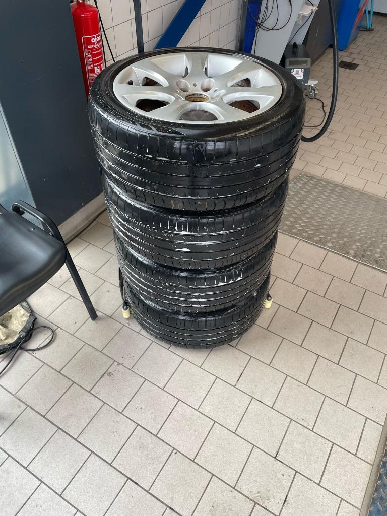 BMW velgen 17 inch styling 124 met banden, Auto-onderdelen, Banden en Velgen, Ophalen, Gebruikt, Velg(en), 17 inch
