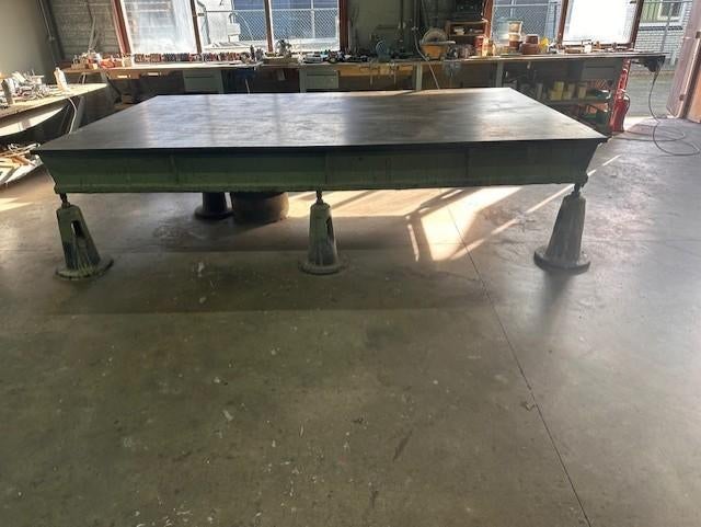 gietijzeren meettafel vlaktafel, 3500 x 2180 x 850mm, Doe-het-zelf en Verbouw, Meetapparatuur, Ophalen, Gebruikt, Overige meters