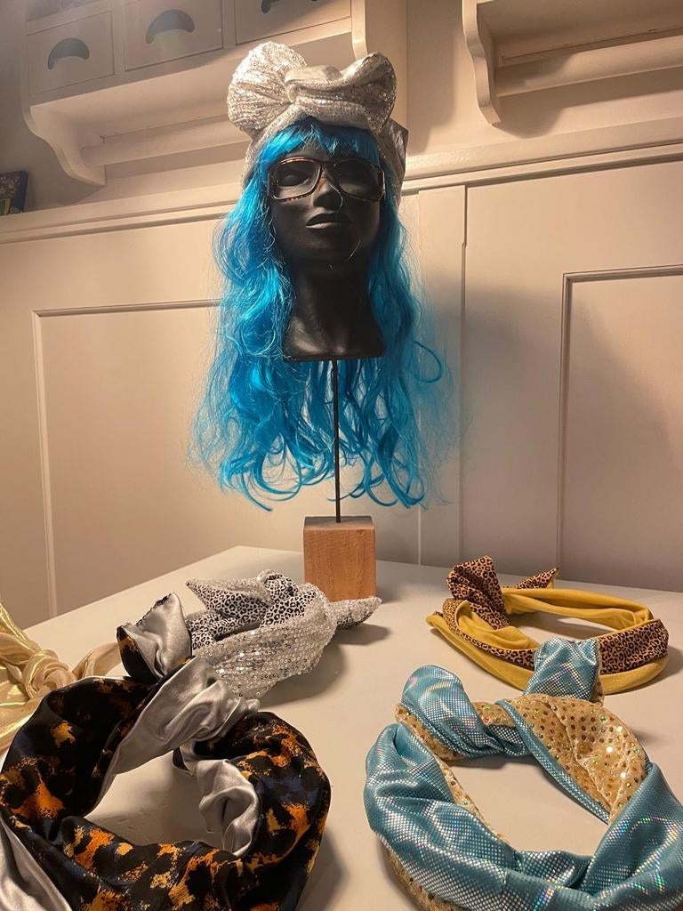 8 stuks: haarband, haarwrap, tulband carnaval, vastelaovend, Verzenden, Carnaval